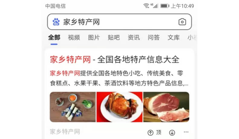 品牌词类网站移动端排名案例