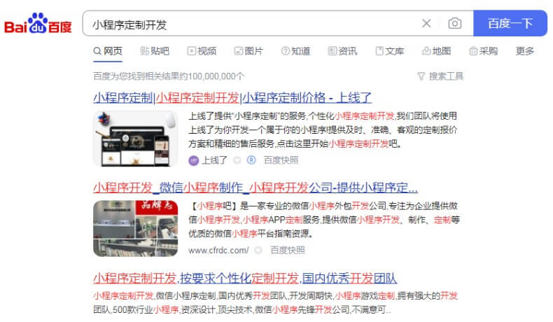 小程序软件类网站优化案例